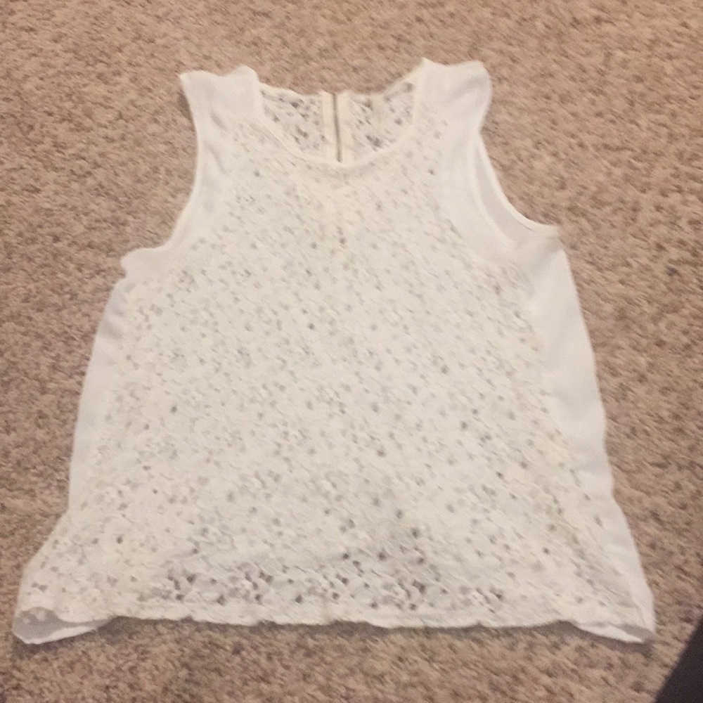 Cream lace top